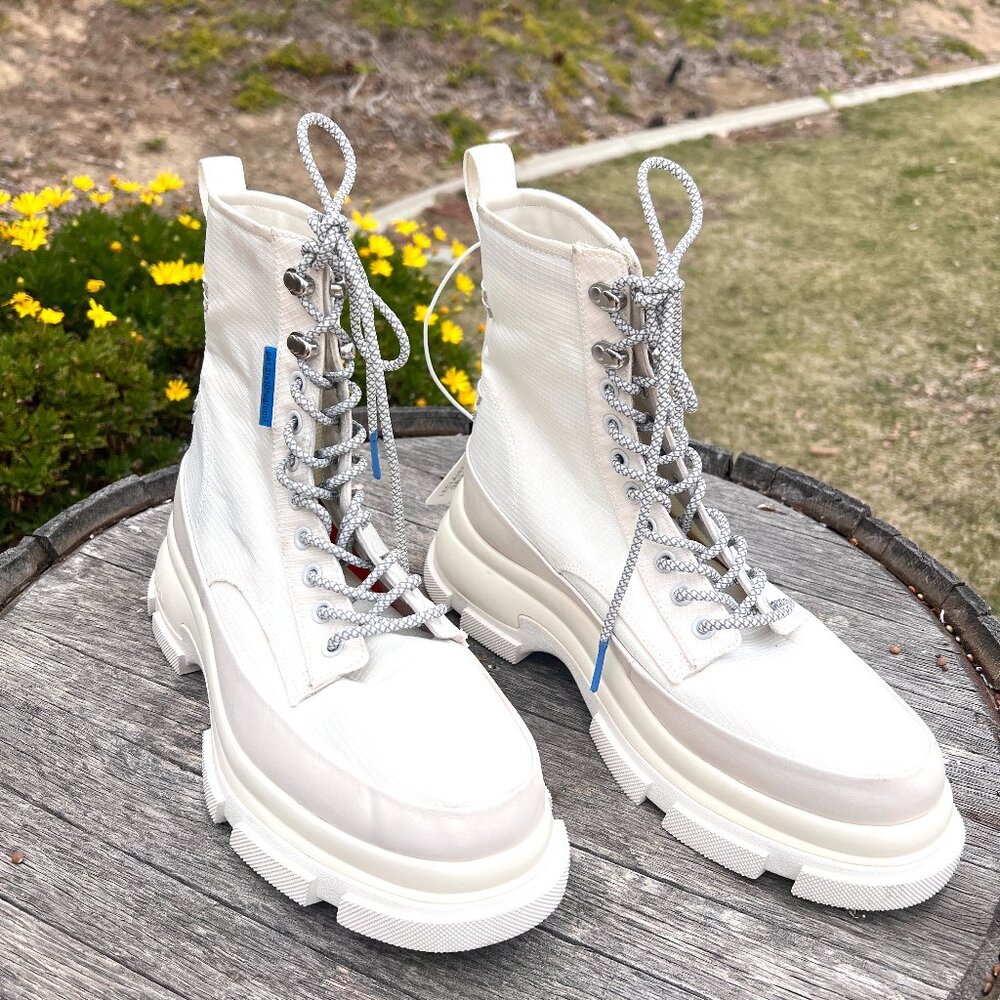 BOTH - GAO' EVA High Top White Boots - Size 8